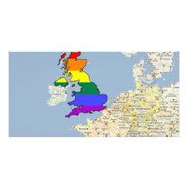 U.K. GLBT Pride Personalized Photo Card
