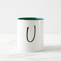 U Letter Mug