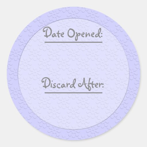Food dating stickers