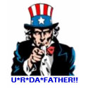 , U*R*DA*FATHER!! 4*U*2*N*V t-shirts