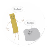 U Rock - U Rule Stickers