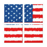 U.S.A. Flag Gallery Wrapped Canvas