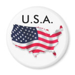 U.S.A. Fridge Magnet