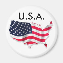 U.S.A. Fridge Magnet