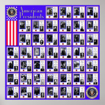 U.S.A. PRESIDENTS BLUE A/567 POSTERS