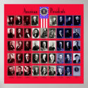 U.S.A. PRESIDENTS RED C/563 posters