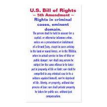 U.S. Bill of Rights, ~ Fifth (5th) Amendment ~ Business Card Templates