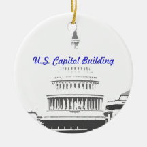 U.S. Capitol Dome, Washington D.C. Christmas Tree Ornaments