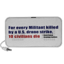 U.S. Drone Strike Militant Civilian Kill Ratio Laptop Speaker