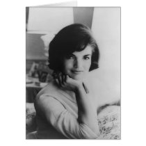 U.S. First Lady Jacqueline Kennedy Portrait Greeting Cards