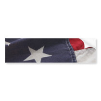 U.S. flag close up bumper sticker