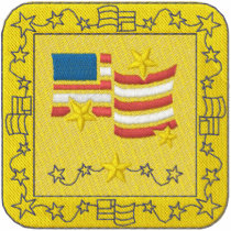 U.s. Flag Embroidered Shirt