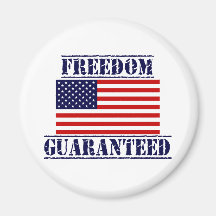 U.S. Flag FREEDOM GUARANTEED Magnet
