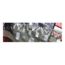 U.S. flag with graves bookmark