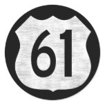 U.S. Highway 61 Route Sign stickers