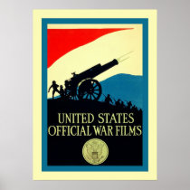 U.S. Official War Films ~ Vintage World War 1 Posters