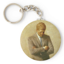 U.S. President John F. Kennedy by Aaron Shikler Keychains