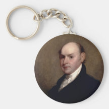U.S. President John Quincy Adams by Gilbert Stuart Key Chain