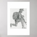 U.S. soldier resting posters
