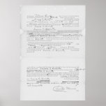 U.S. vs Susan B. Anthony Record of Conviction 1873 posters