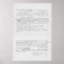 U.S. vs Susan B. Anthony Record of Conviction 1873 Posters