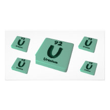 U Uranium Photo Card Template