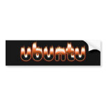 Ubuntu Fire bumper stickers