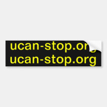 ucan-stop.org x2 bumper stickers