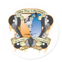 UF Hip Hop Collective Round Stickers