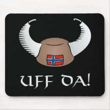 Uff Da! Viking Hat Mouse Pads