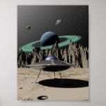 UFO - 50's SciFi Kitch (by Kristel R. Sitz) posters