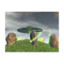 UFO and Ancient Stone Circle Postcard