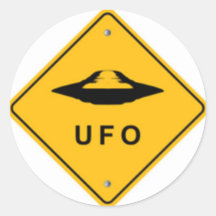 UFO ETIQUETA REDONDA