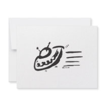 UFO - Flying Saucer - Spaceship Custom Invitations
