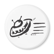 UFO - Flying Saucer - Spaceship Fridge Magnet