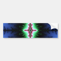 UFO Fractal Abstract Design Bumper Stickers