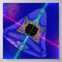 Ufo in Distant Galaxy posters