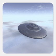 UFO in Flight Sticker