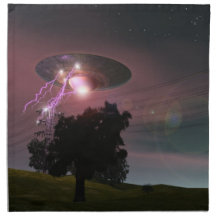 UFO Over Powerlines 2 American MoJo Napkins