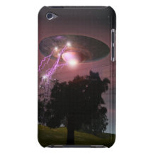 UFO Over Powerlines 2 Case Barely There iPod Covers