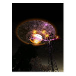UFO Over powerlines Postcard