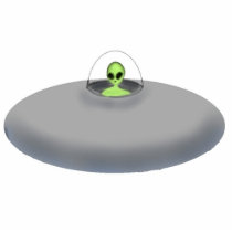 UFO photo sculpture keychain