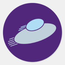 UFO RUNDE STICKER
