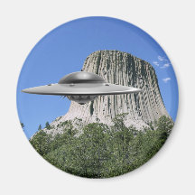 UFO Salamander at Devils Tower Refrigerator Magnets