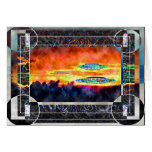 UFO Sunrise Greeting Card