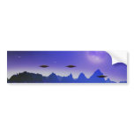 UFOs galaxies Bumper Stickers
