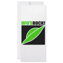 UFO's Rock! Full Color Rack Card