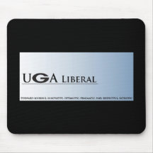 UGA Liberal Black Mouse Pad