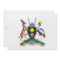 Uganda Coat of Arms Custom Invite