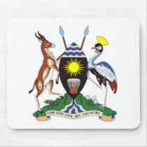 Uganda Coat of Arms Mouse Pad